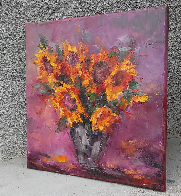 Original Floral Painting by Emilia Milcheva