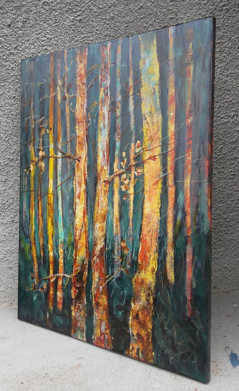 Original Expressionism Landscape Painting by Emilia Milcheva