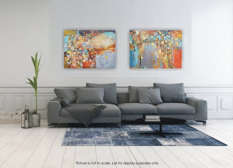 Original Abstract Expressionism Abstract Painting by Emilia Milcheva