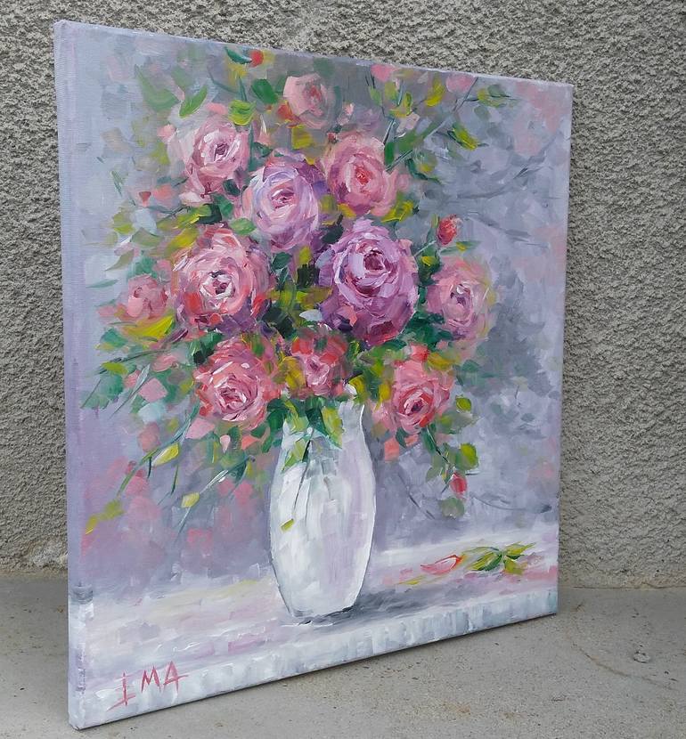 Original Fine Art Floral Painting by Emilia Milcheva