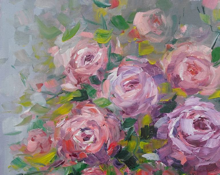 Original Fine Art Floral Painting by Emilia Milcheva