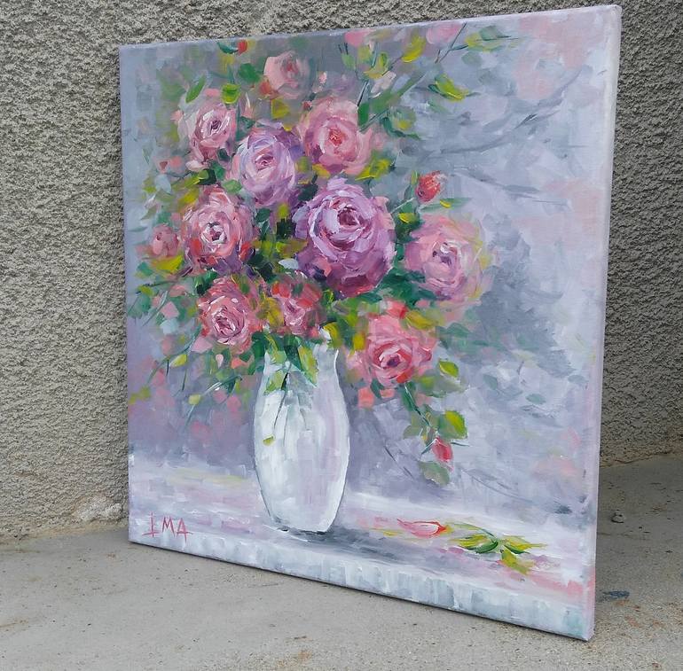 Original Floral Painting by Emilia Milcheva