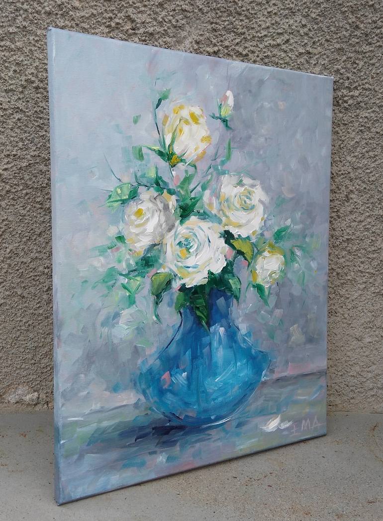 Original Fine Art Floral Painting by Emilia Milcheva