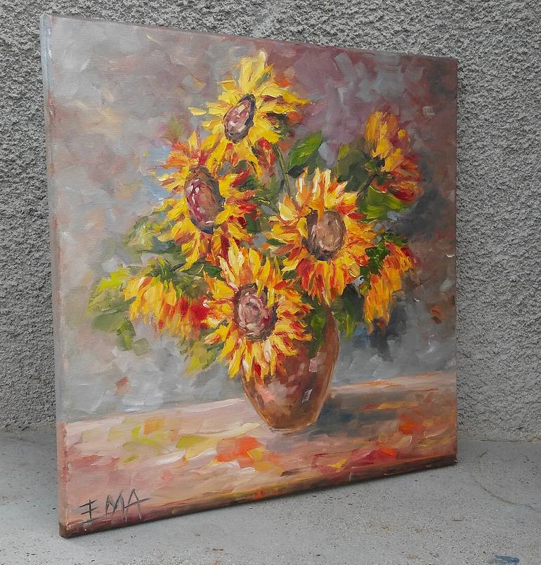 Original Fine Art Floral Painting by Emilia Milcheva