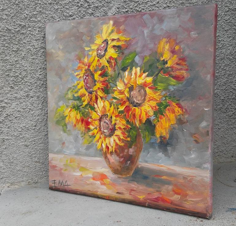 Original Fine Art Floral Painting by Emilia Milcheva