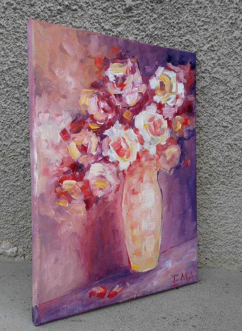 Original Floral Painting by Emilia Milcheva