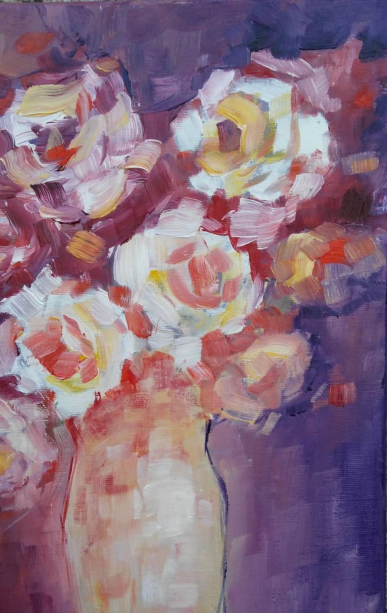 Original Floral Painting by Emilia Milcheva