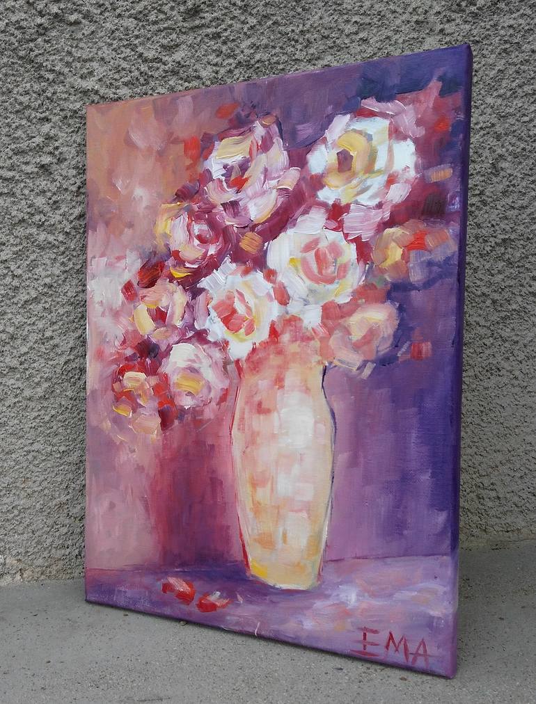 Original Floral Painting by Emilia Milcheva