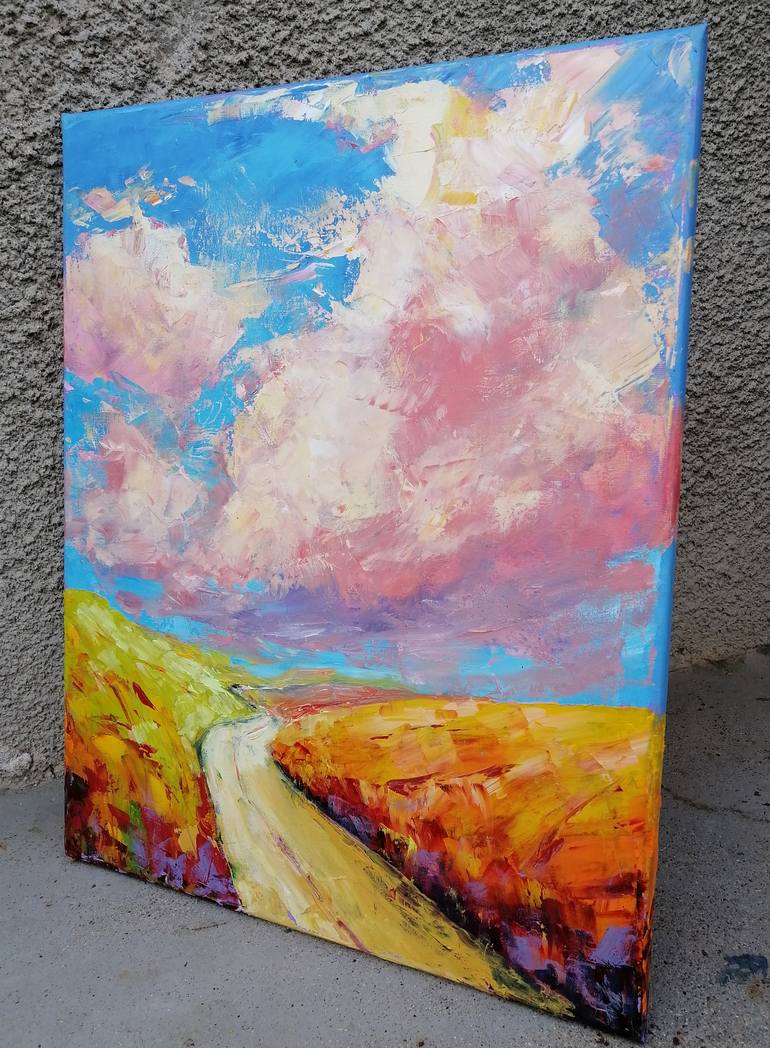 Original Expressionism Landscape Painting by Emilia Milcheva