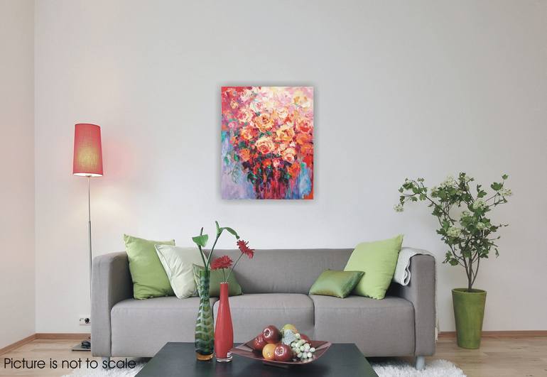 Original Expressionism Floral Painting by Emilia Milcheva