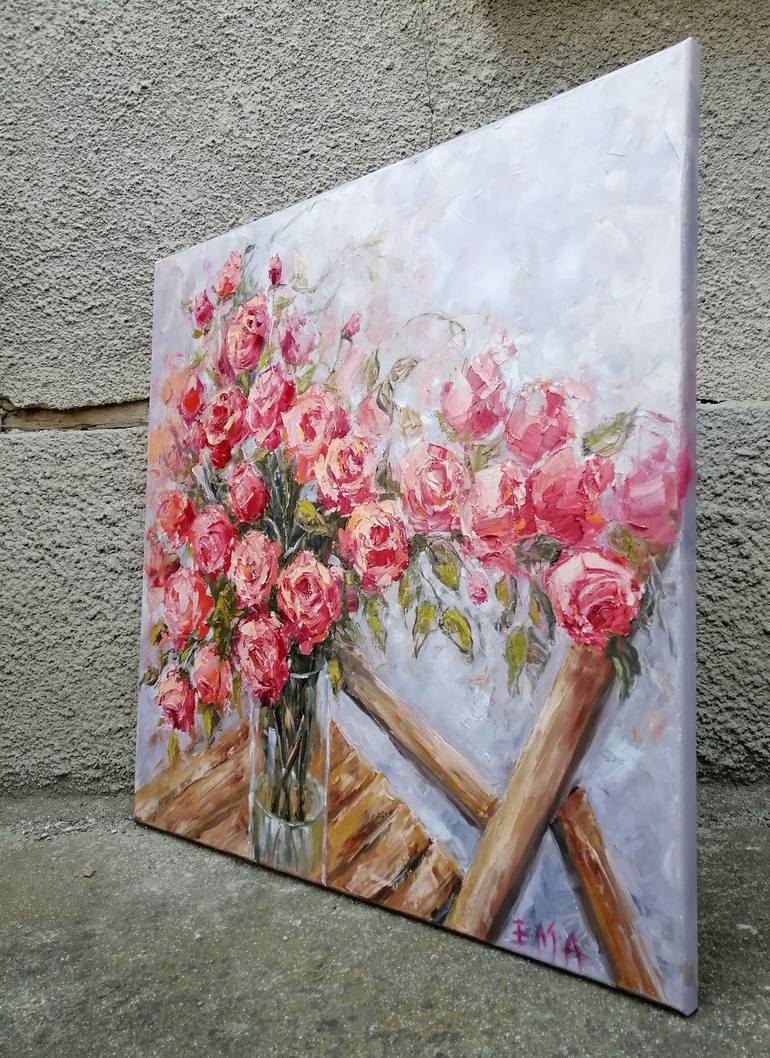 Original Floral Painting by Emilia Milcheva