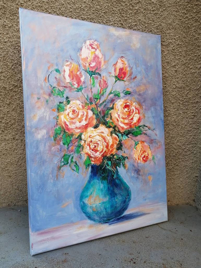 Original Realism Floral Painting by Emilia Milcheva