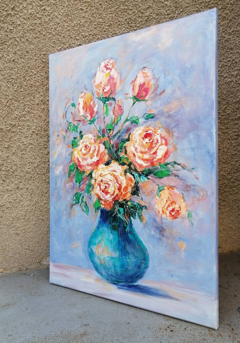 Original Floral Painting by Emilia Milcheva