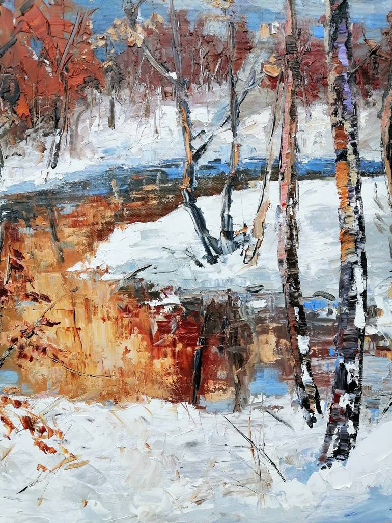 Original Expressionism Landscape Painting by Emilia Milcheva