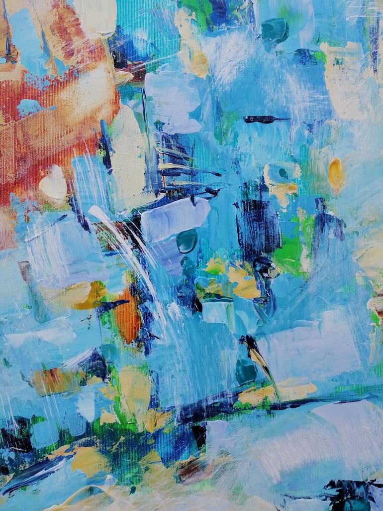 Original Abstract Expressionism Abstract Painting by Emilia Milcheva