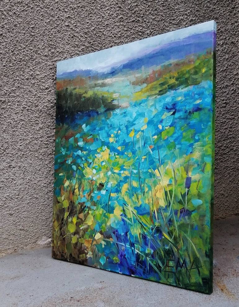 Original Expressionism Landscape Painting by Emilia Milcheva