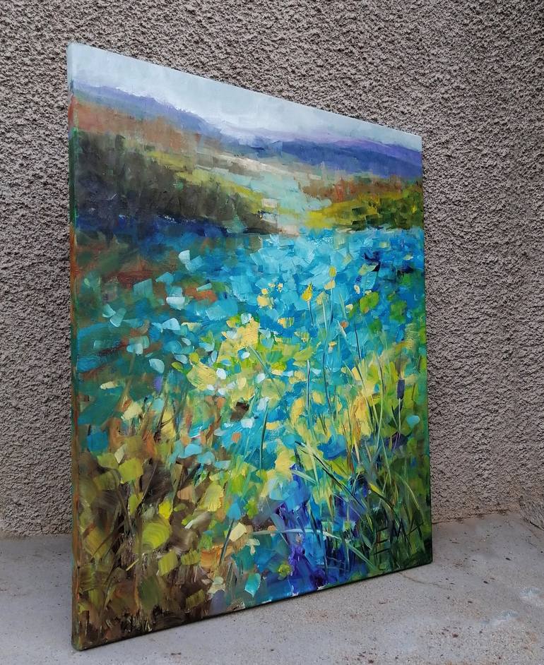 Original Expressionism Landscape Painting by Emilia Milcheva