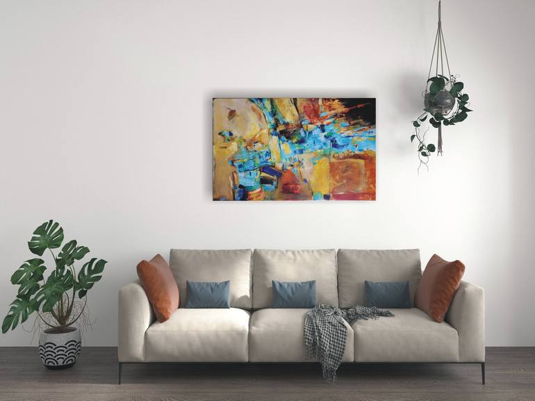 Original Abstract Expressionism Abstract Painting by Emilia Milcheva