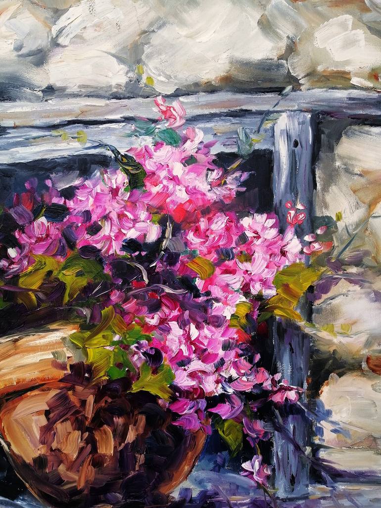 Original Fine Art Floral Painting by Emilia Milcheva