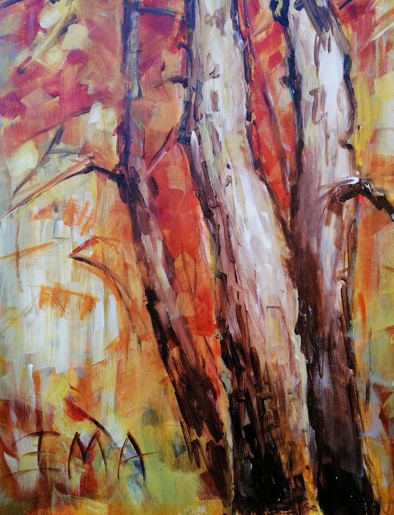 Original Expressionism Nature Painting by Emilia Milcheva