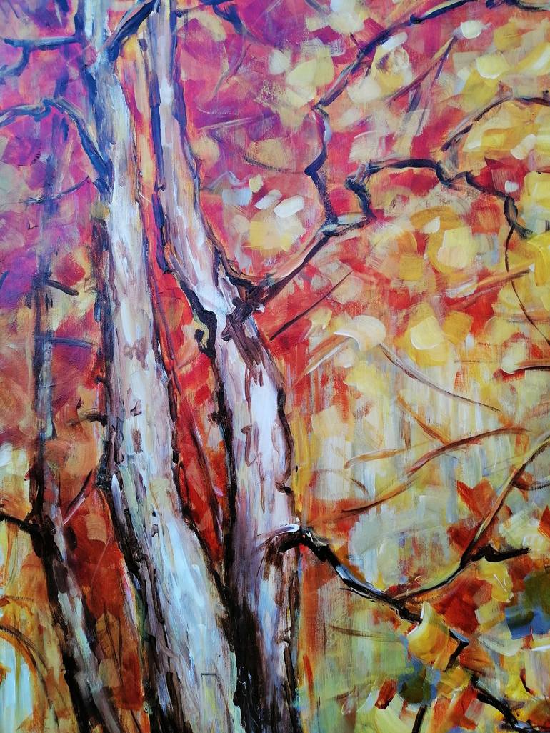 Original Expressionism Nature Painting by Emilia Milcheva