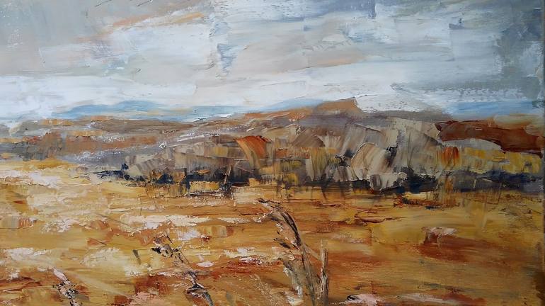 Original Expressionism Landscape Painting by Emilia Milcheva