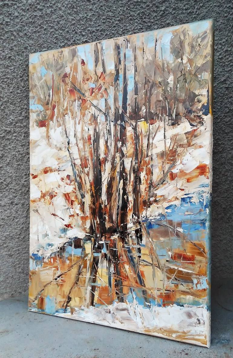 Original Expressionism Landscape Painting by Emilia Milcheva