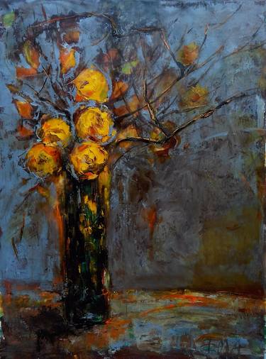 Original Expressionism Floral Paintings by Emilia Milcheva