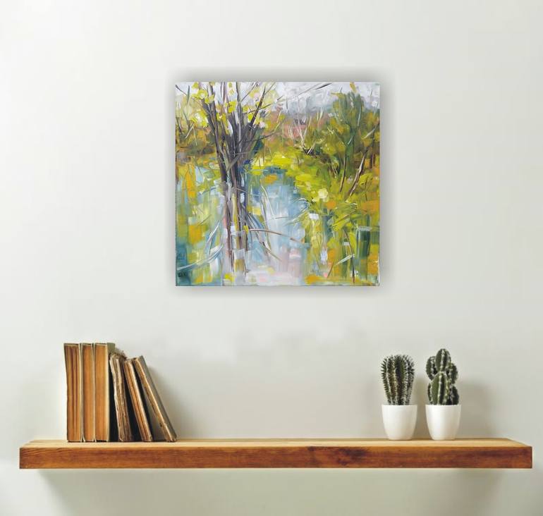 Original Expressionism Landscape Painting by Emilia Milcheva