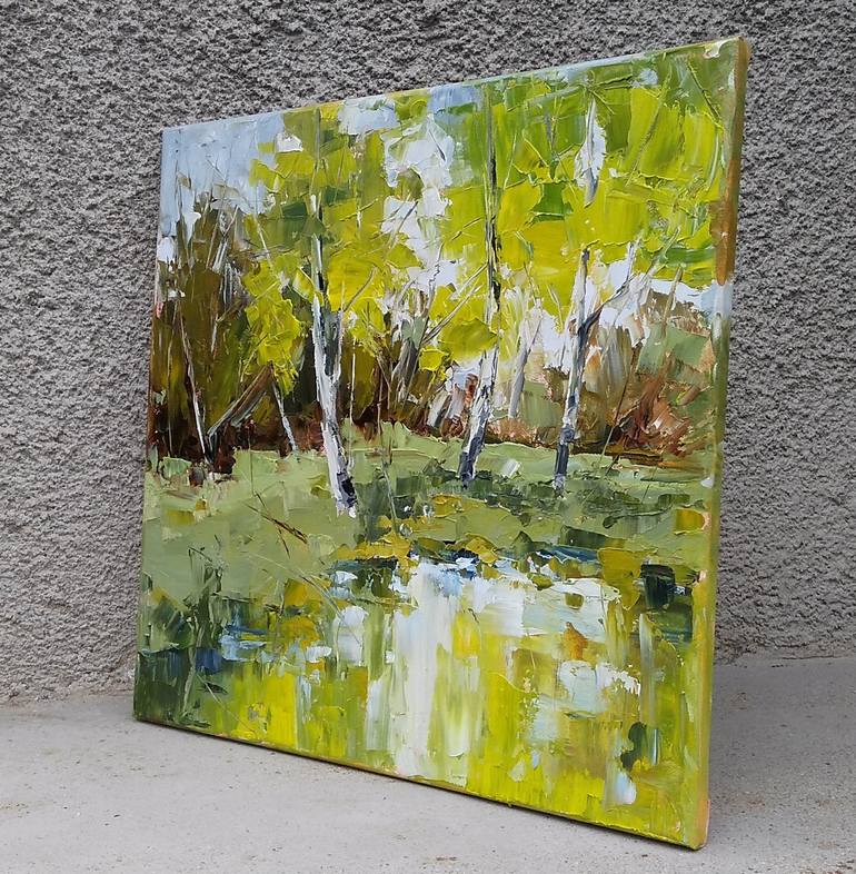 Original Expressionism Landscape Painting by Emilia Milcheva