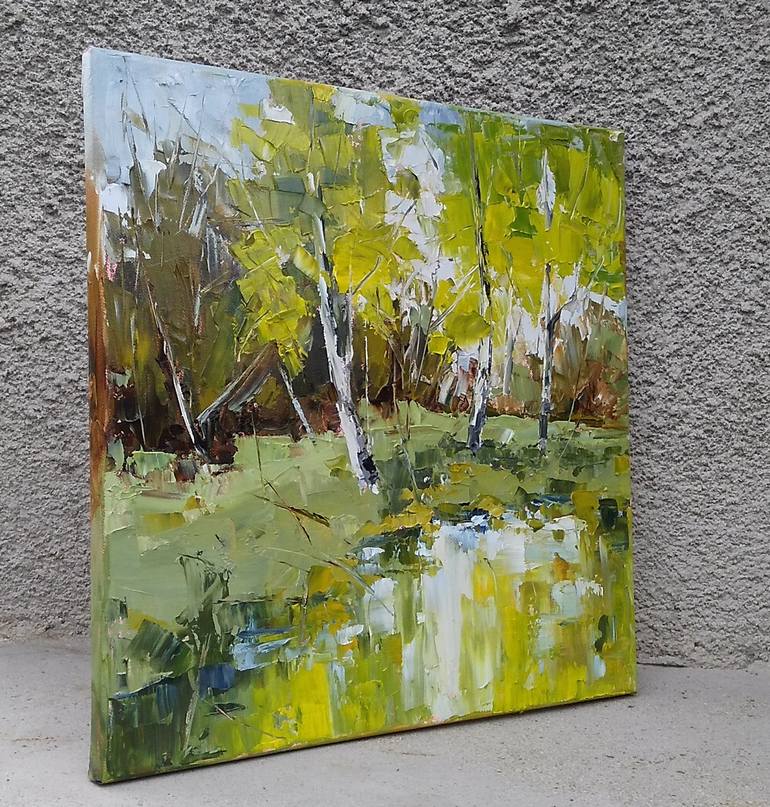 Original Expressionism Landscape Painting by Emilia Milcheva