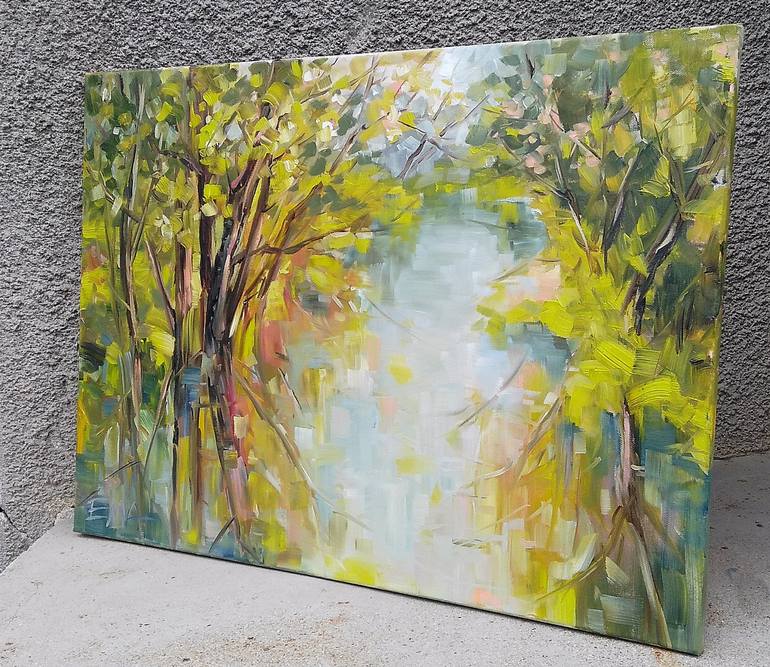 Original Impressionism Landscape Painting by Emilia Milcheva