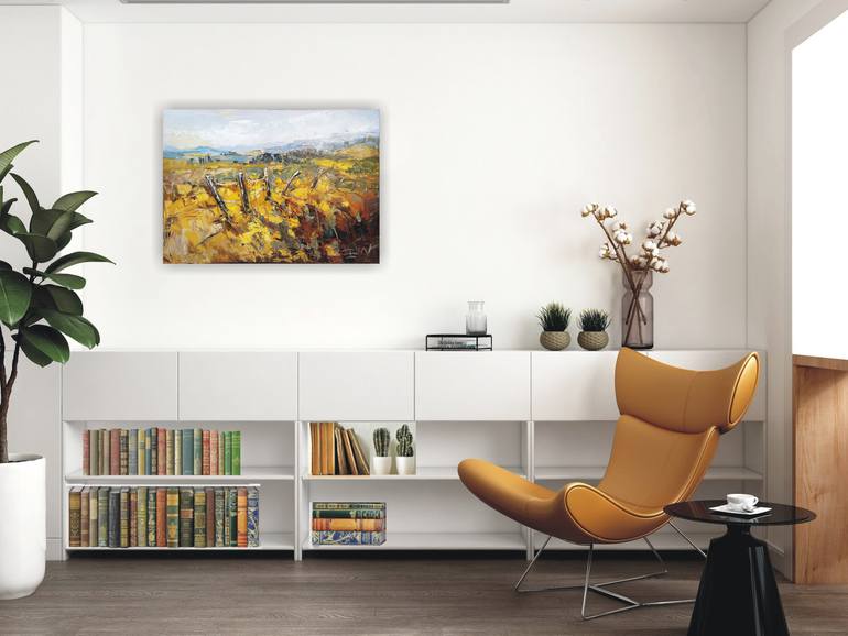 Original Expressionism Landscape Painting by Emilia Milcheva