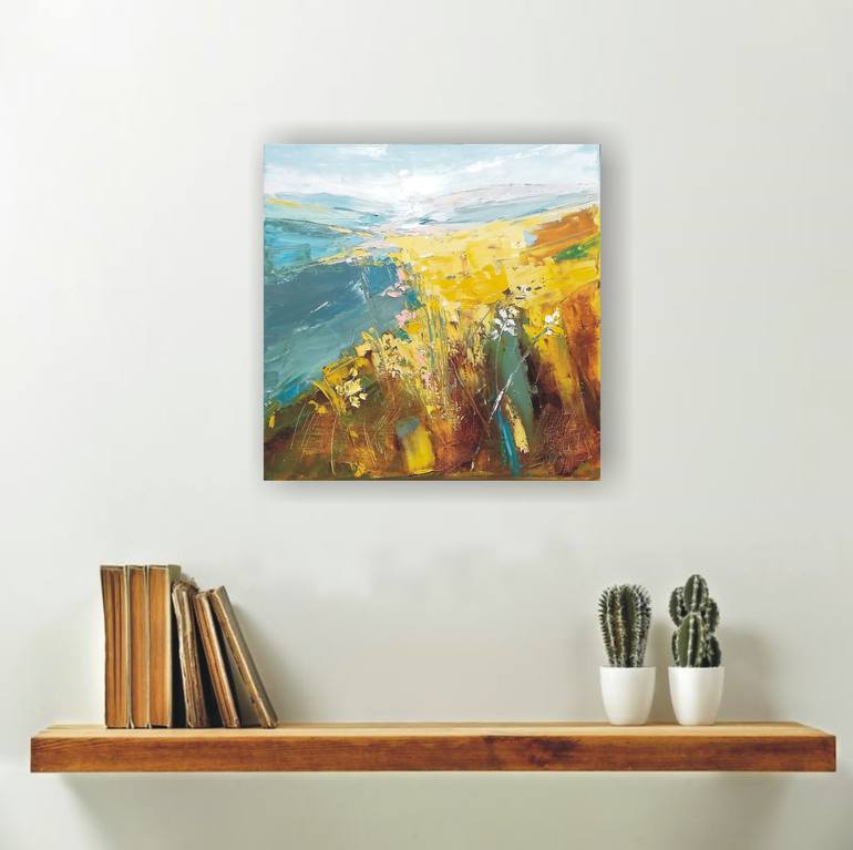 Original Abstract Landscape Painting by Emilia Milcheva