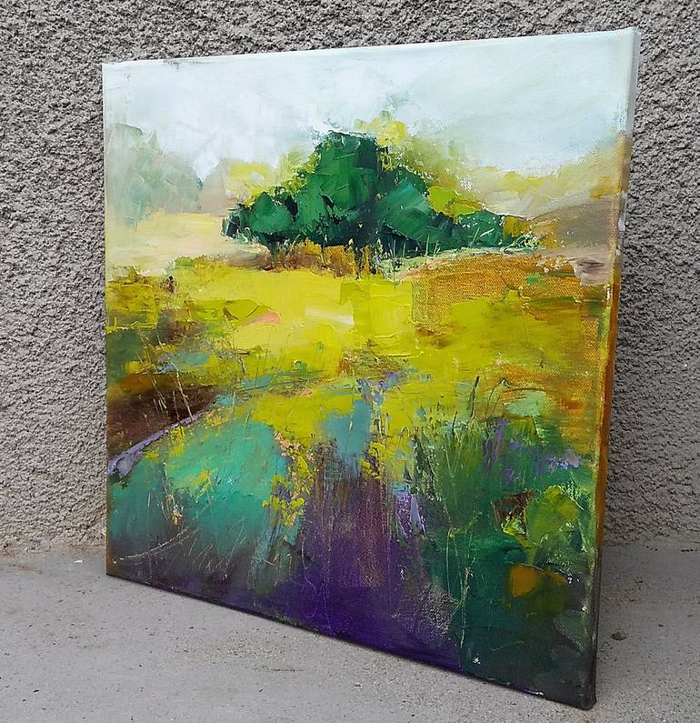 Original Abstract Landscape Painting by Emilia Milcheva