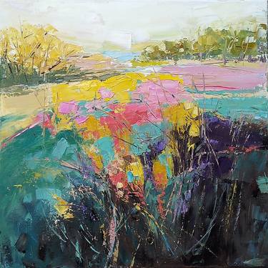 Original Abstract Expressionism Landscape Paintings by Emilia Milcheva