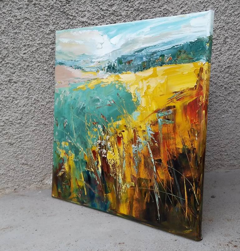 Original Expressionism Landscape Painting by Emilia Milcheva