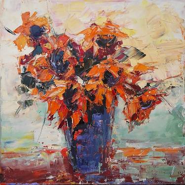 Original Expressionism Still Life Paintings by Emilia Milcheva