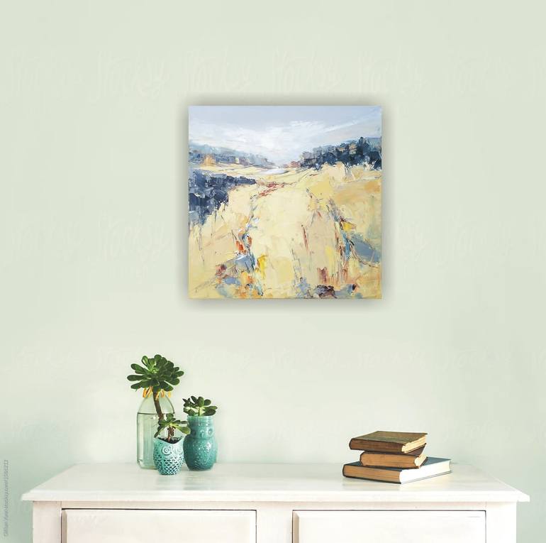 Original Abstract Landscape Painting by Emilia Milcheva