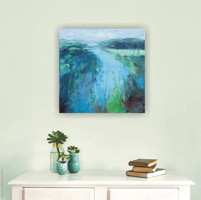 Original Expressionism Landscape Painting by Emilia Milcheva