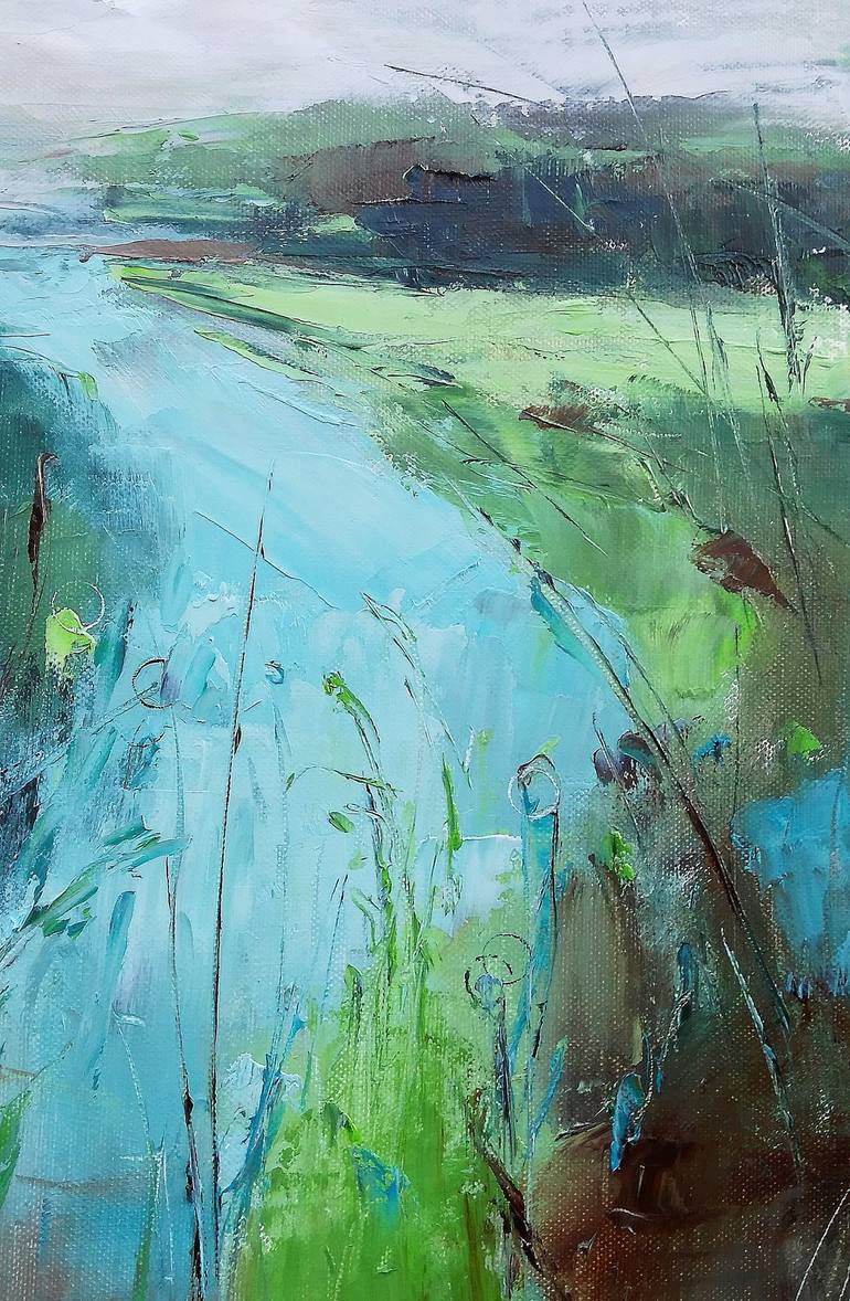 Original Expressionism Landscape Painting by Emilia Milcheva