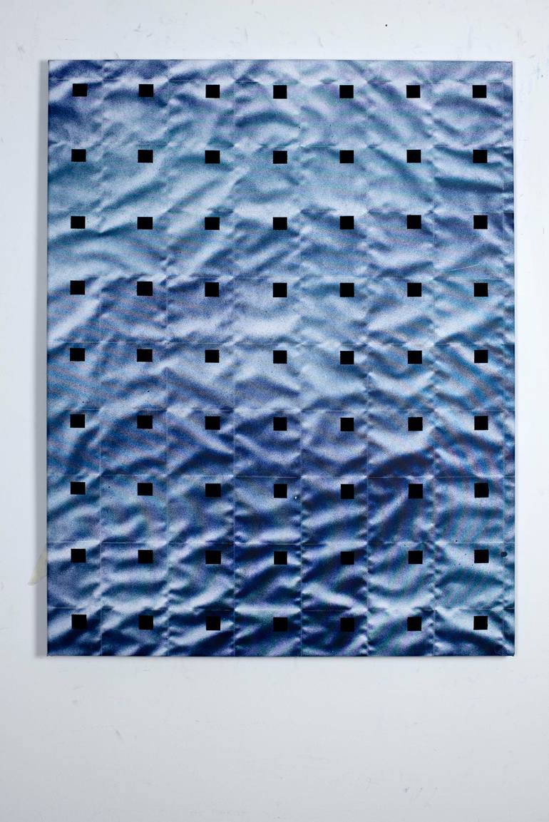 Original Conceptual Abstract Painting by Gyula Sági