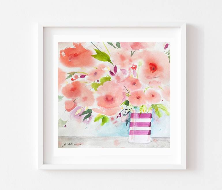 Original Floral Painting by Sheila Golden