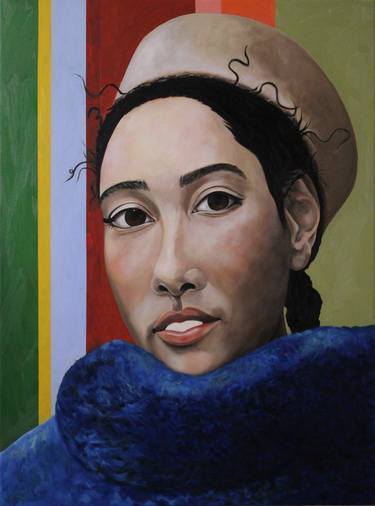 Original Figurative Portrait Paintings by María Ledo  Olcoz