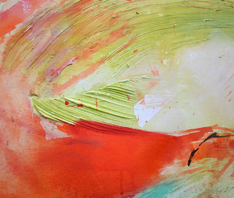 Original Abstract Botanic Painting by Agata Kosmala