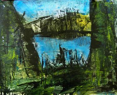 Print of Expressionism Places Paintings by A K Dayton
