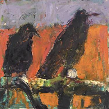 Original Abstract Expressionism Animal Paintings by Carol Tippit Woolworth