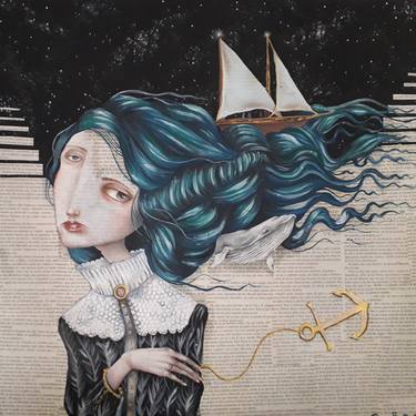Print of Fine Art Sailboat Paintings by Fabiana Belmonte