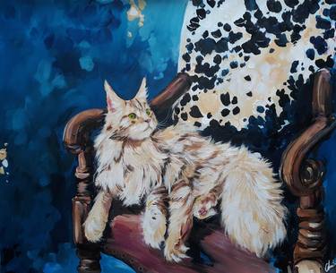 Print of Abstract Cats Paintings by Christina Davis