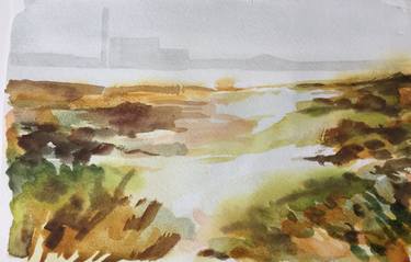 Original Fine Art Beach Paintings by kathleen burke